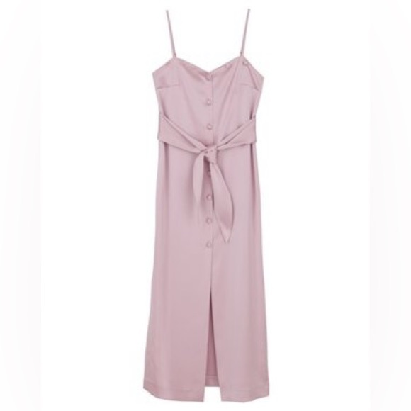 Nanushka Soraya Satin Button Down Dress NWT - Picture 2 of 14